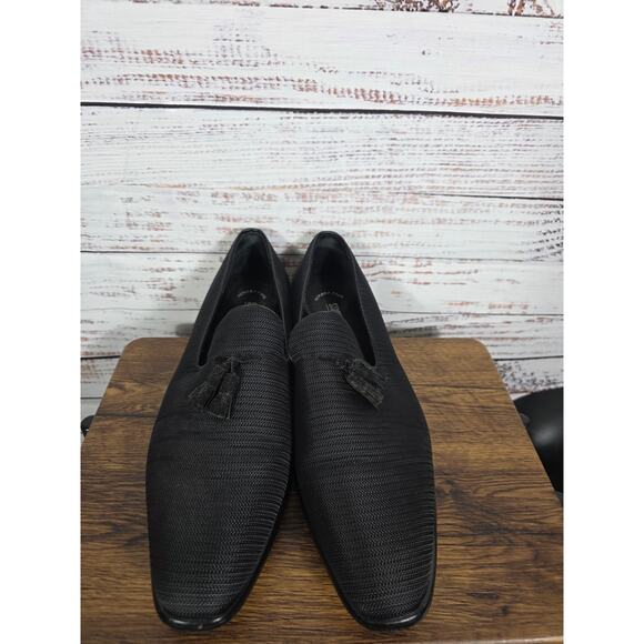 Stacy Adams Men\'s Tazewell Slip-On Tassel Loafers Black Size 13M main image 7